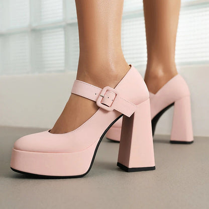Funki Findz | Shoes | Women's Chunky Heel Platform Mary Janes