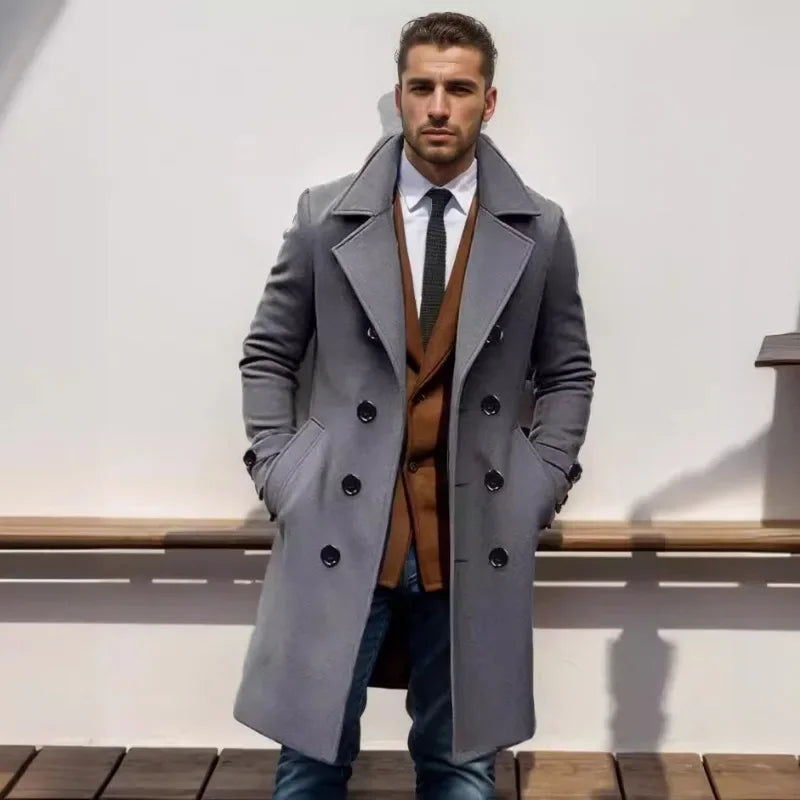 Funki Findz | Jackets | Men's Large Button Business Overcoat