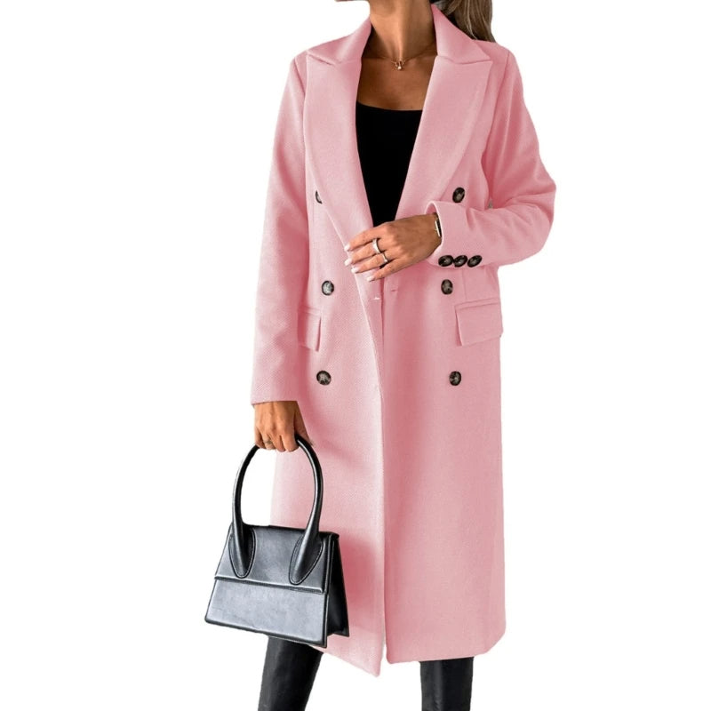 Funki Findz | Jackets | Women's Double Breasted Long Overcoat