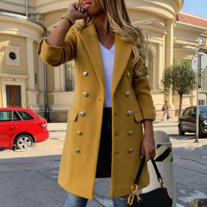 Funki Findz | Jackets | Women's Military Style Buttoned Overcoat