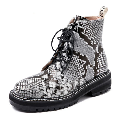 Funki Findz | Boots | Women's Real Leather Lace Up Ankle Boots