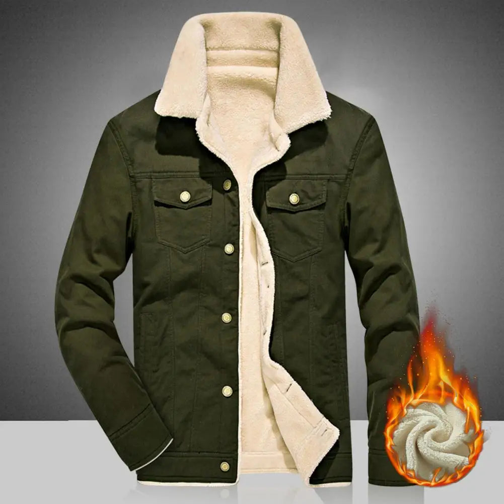 Funki Findz | Jackets | Men's Washed Thick Fleecy Winter Jacket