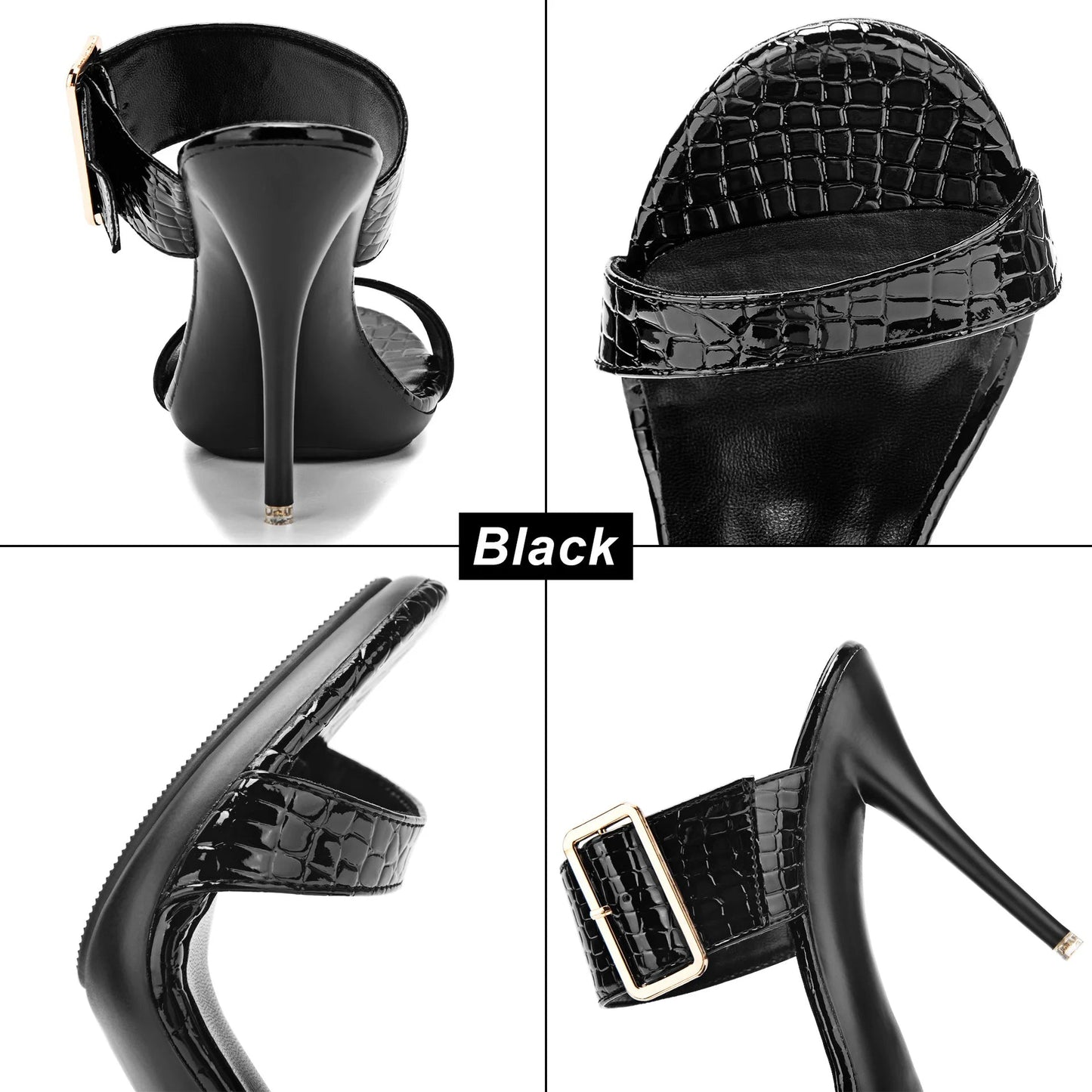 Funki Findz | Shoes | Women's Big Buckle High Heel Slides