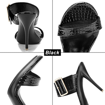 Funki Findz | Shoes | Women's Big Buckle High Heel Slides