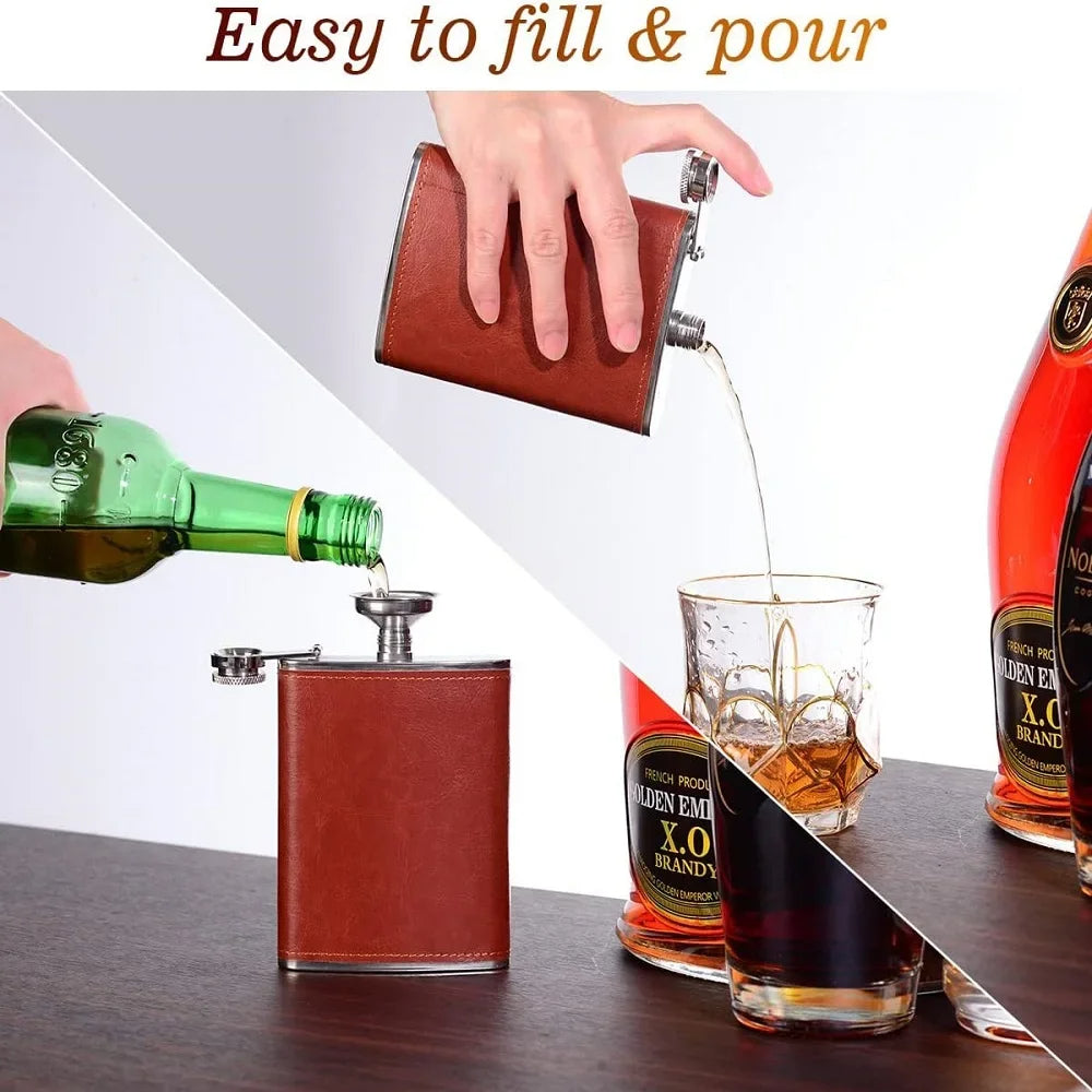 Funki Findz | Hip Flasks | Hip Flask Drink Gift Box Sets 6oz-8oz