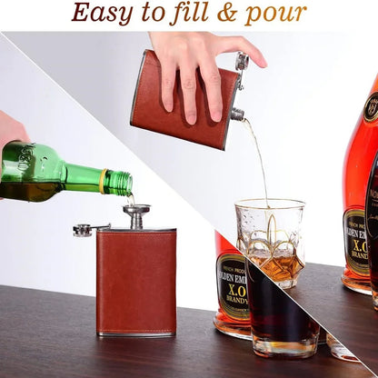 Funki Findz | Hip Flasks | Hip Flask Drink Gift Box Sets 6oz-8oz