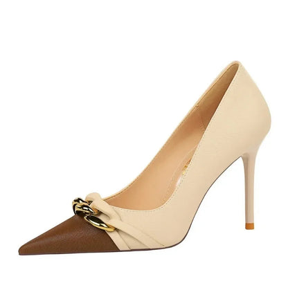 Funki Findz | Shoes | Women's Two Toned Buckle Toe Pumps