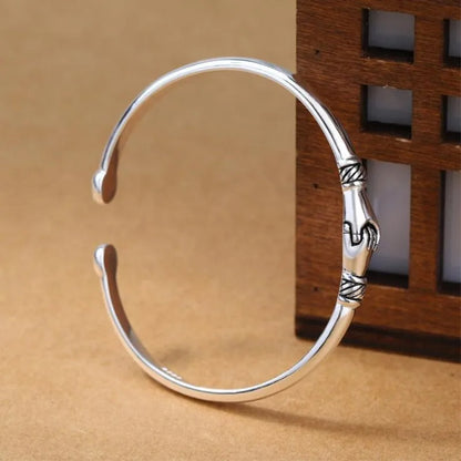 Funki Findz | Bracelets | Men's Women's Silver Hand Hug Bangle