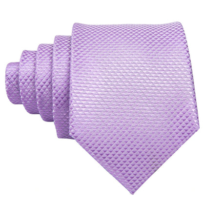Funki Findz | Neckties | Men's Formal 3pcs Light Purple Tie Set