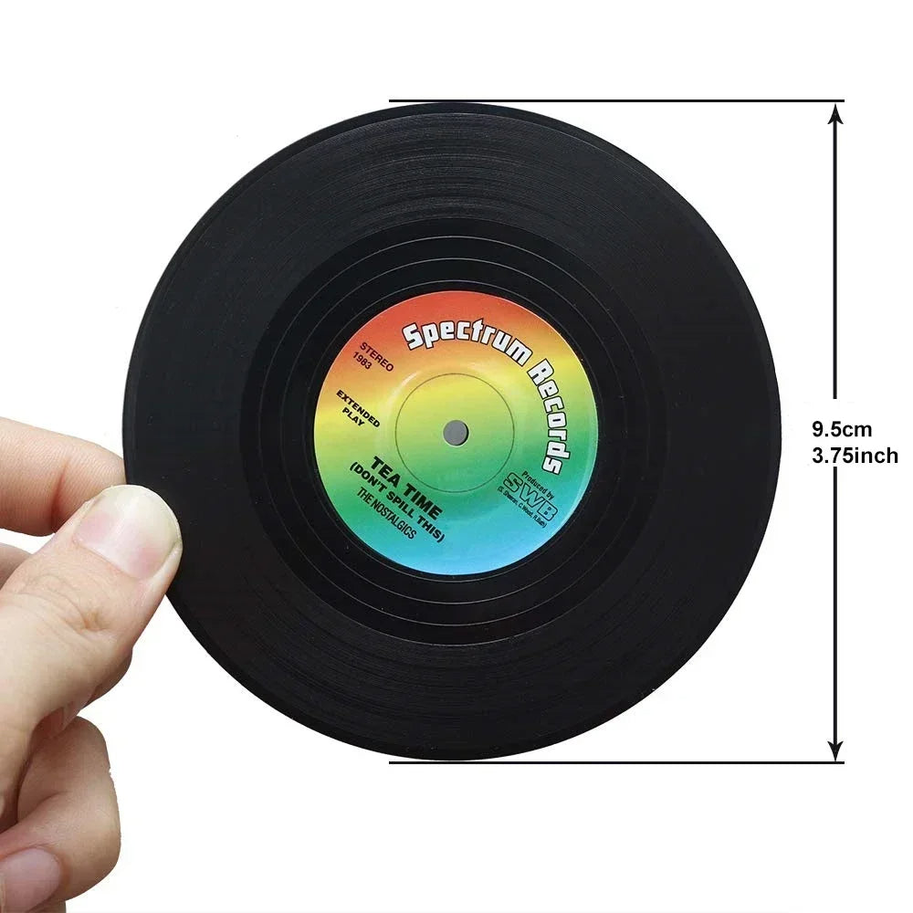 Funki Findz | Coasters | Vinyl Retro Record Coasters 6 Pcs Set