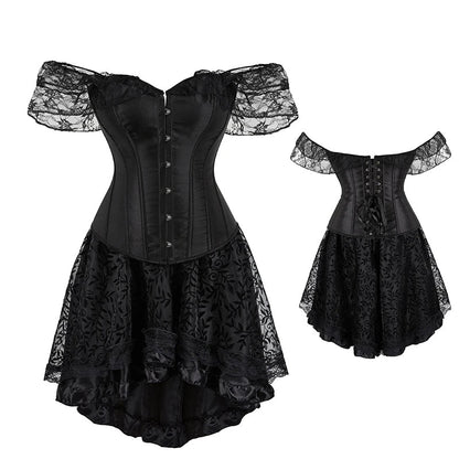 Funki Findz | Dresses | Women's Gothic Punk Corset Dress Set