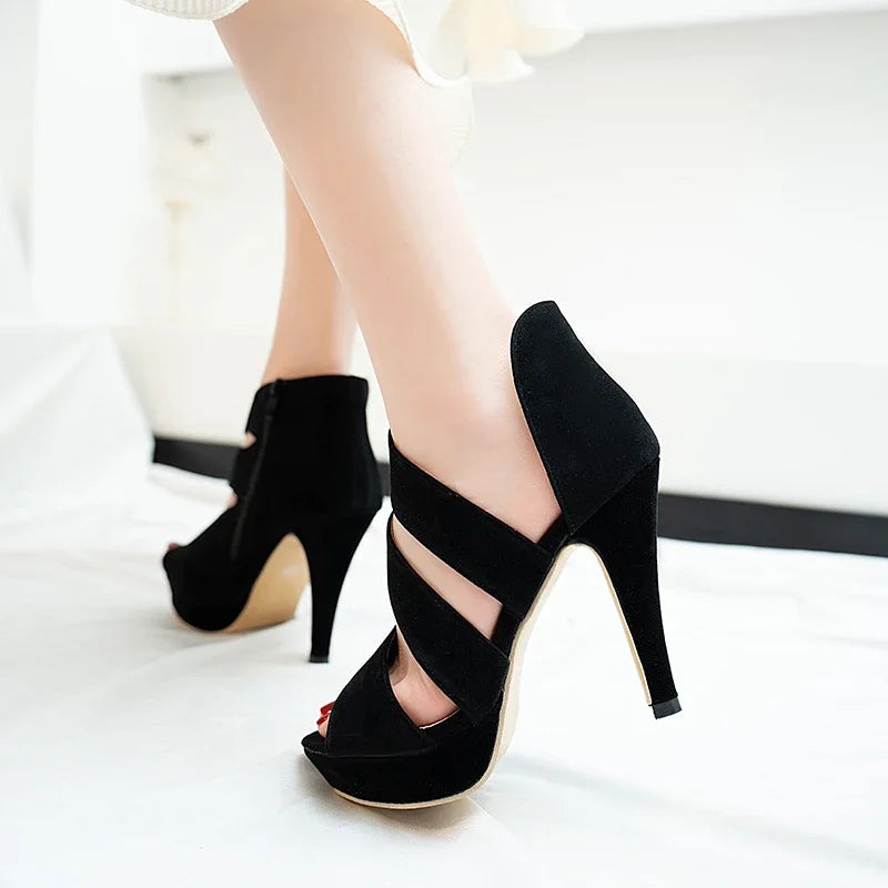 Funki Findz | Shoes | Women's Platform Peep Toe Roman Sandal