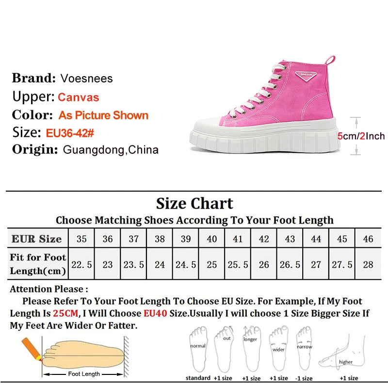 Funki Findz | Boots | Women's Casual Canvas Lace Up Sneakers