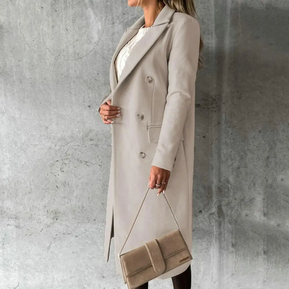Funki Findz | Jackets | Women's Double Breasted Long Overcoat
