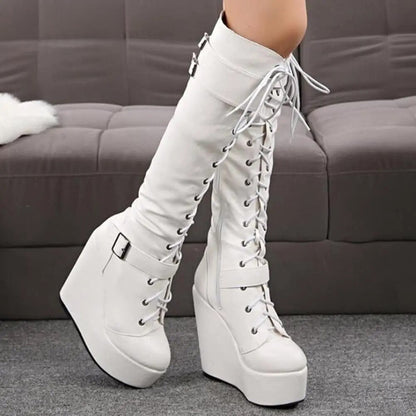 Funki Findz | Boots | Women's High Luxury Gothic Platform Boots