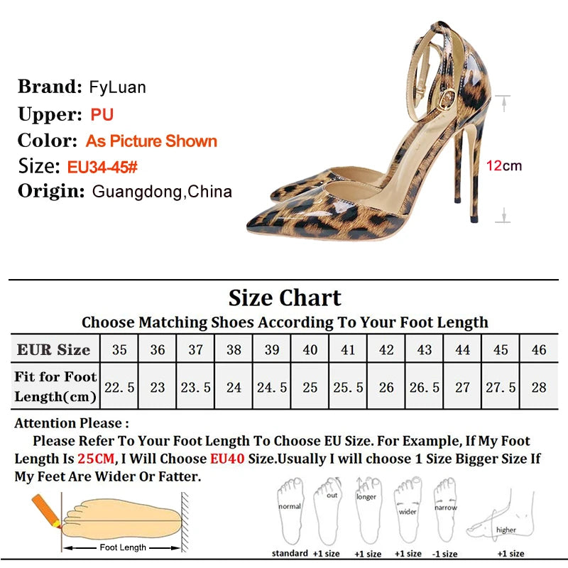 Funki Findz | Shoes | Women's Patent Leopard Stiletto Sandals