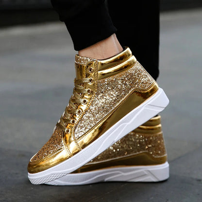 Funki Findz | Boots | Men's Women's Bling Lace Up Sneakers