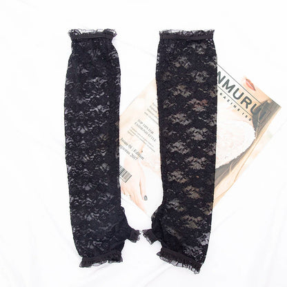 Funki Findz | Gloves | Women's Long Lace Fingerless Gloves
