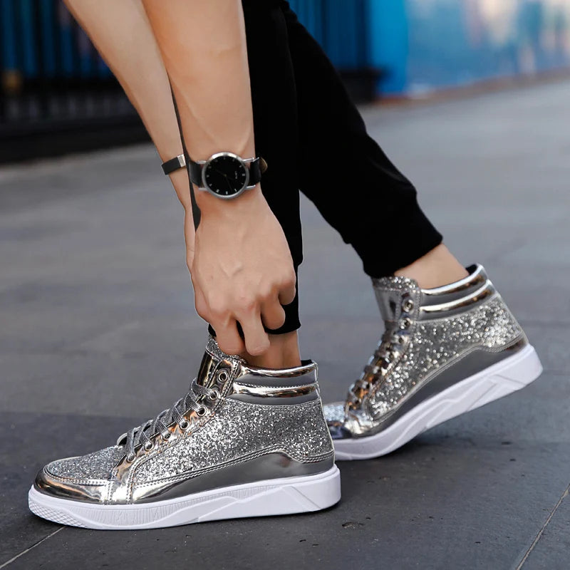 Funki Findz | Boots | Men's Women's Bling Lace Up Sneakers