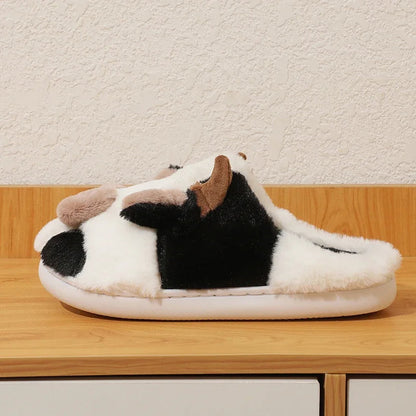 Funki Findz | Shoes | Women's Cute Plush Warm Cow Slippers