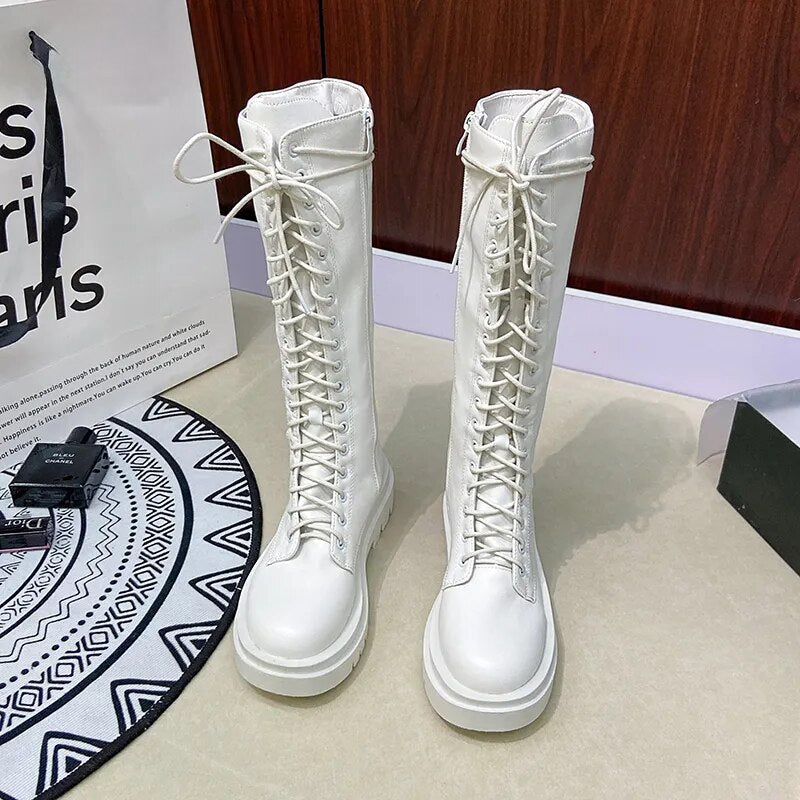 Funki Findz | Boots | Women's Gothic Lace Up High Top Boots