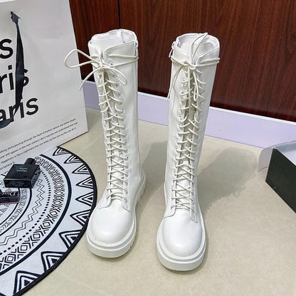 Funki Findz | Boots | Women's Gothic Lace Up High Top Boots