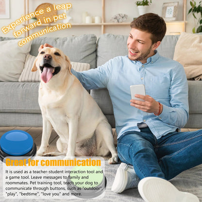 Funki Findz | Pet Toys | Recordable Button Learning Aid for Kids, Pets