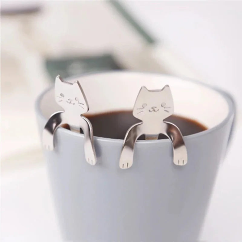 Funki Findz | Spoons | Cat Coffee Spoons | 1 Pcs and 4 Pcs Sets