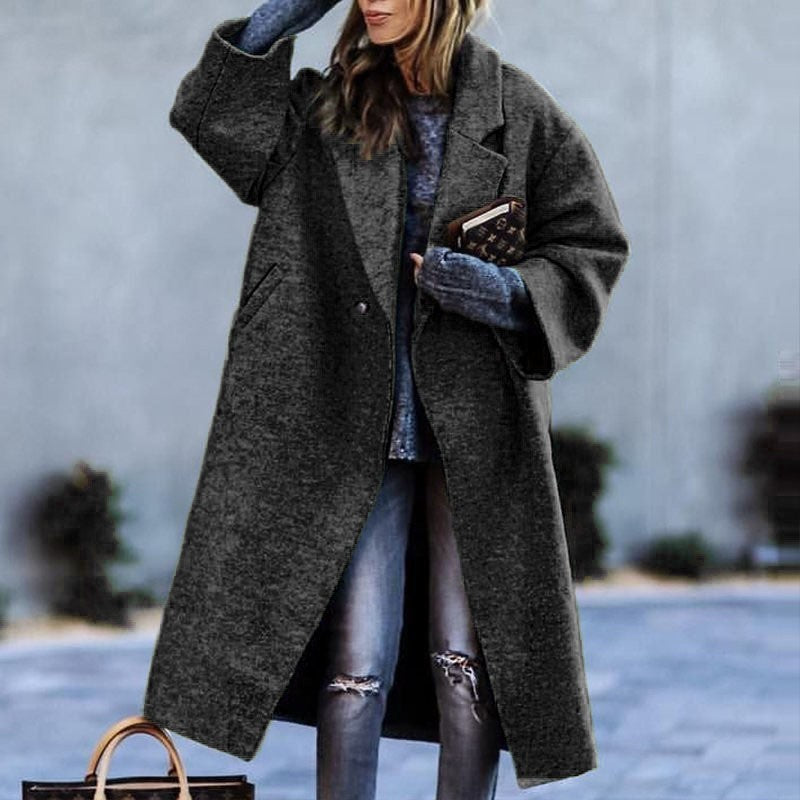 Funki Findz | Jackets | Women's Soft Woolen Loose Overcoat