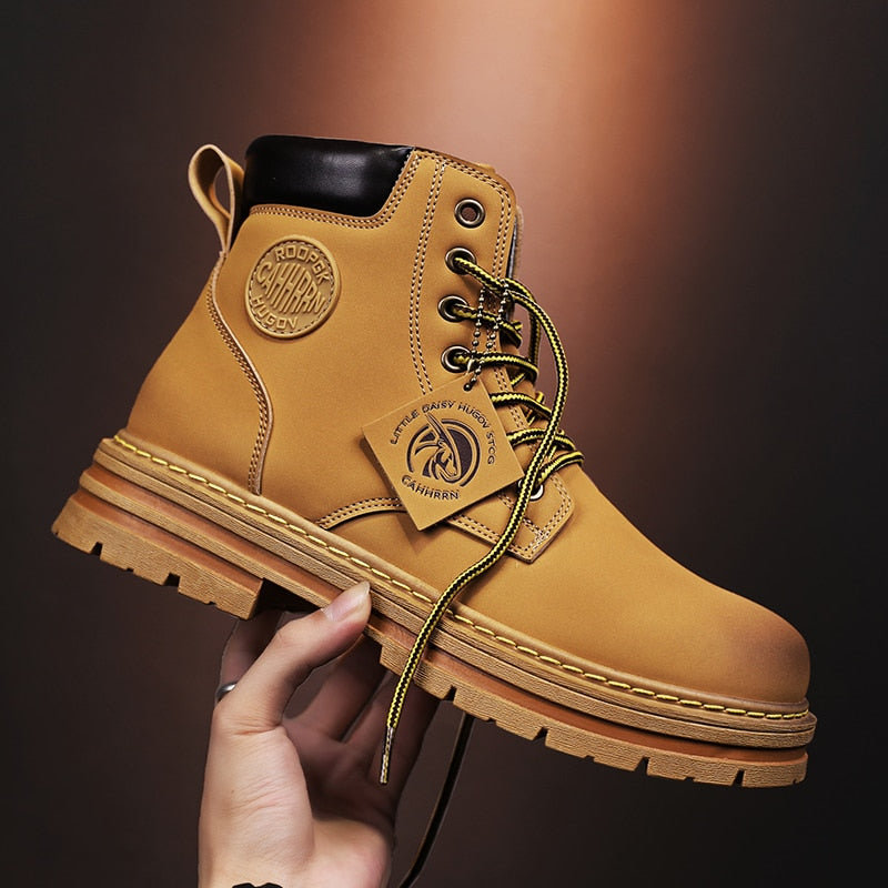 Funki Findz | Boots | Men's High Top Boots Leather Work Boots