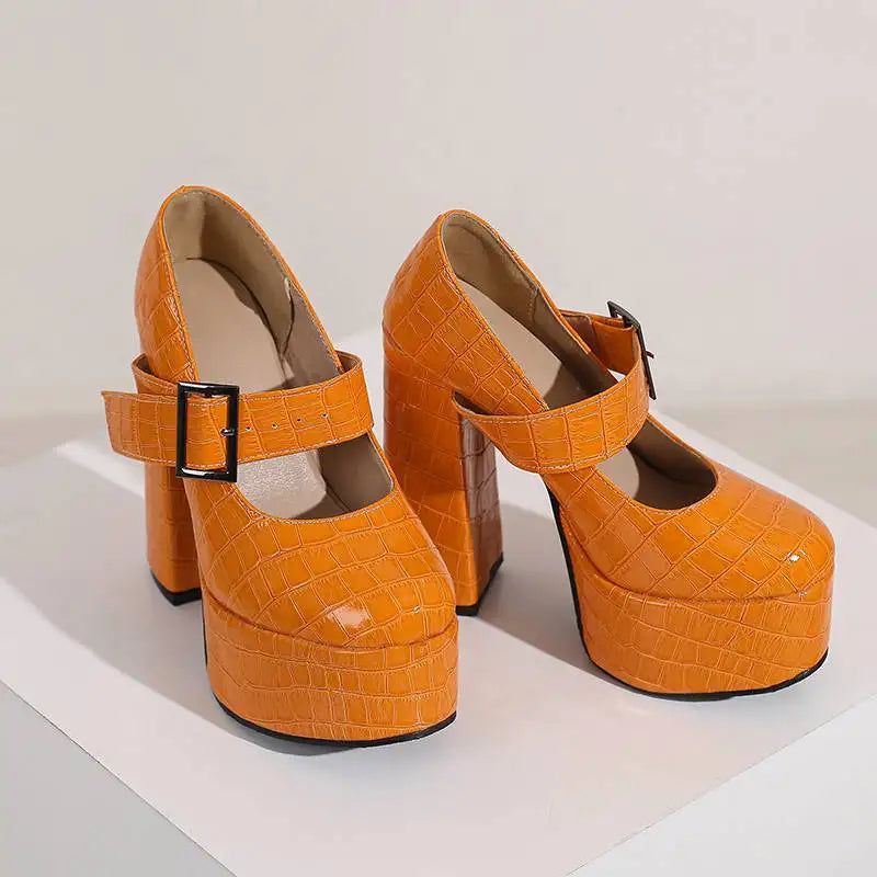 Funki Findz | Shoes | Women's Super-High Mary Jane Platforms
