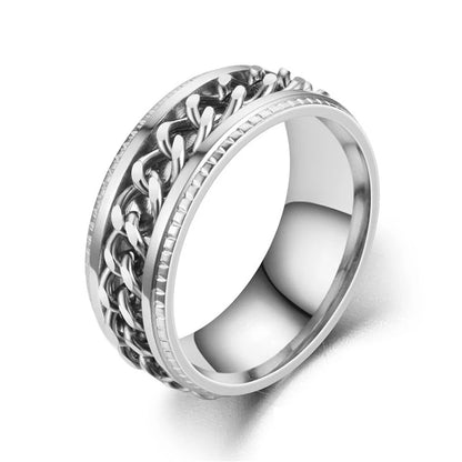 Funki Findz | Rings | Men's Moveable Ring | Titanium Steel Ring