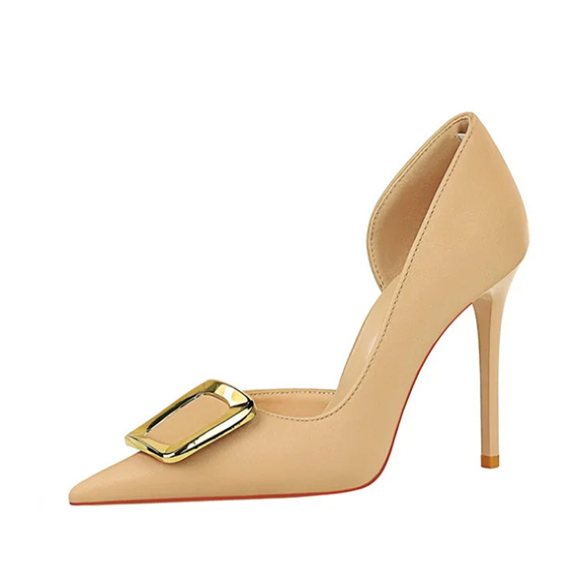 Funki Findz | Shoes | Women's Square Buckle Cut Out Pumps