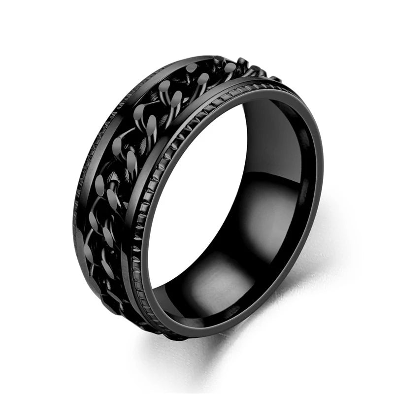 Funki Findz | Rings | Men's Moveable Ring | Titanium Steel Ring