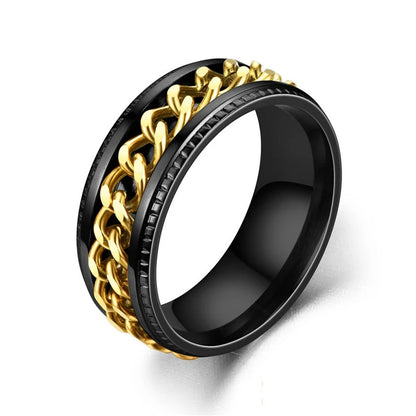 Funki Findz | Rings | Men's Moveable Ring | Titanium Steel Ring