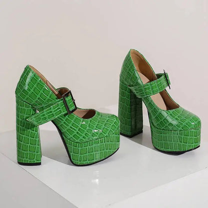 Funki Findz | Shoes | Women's Super-High Mary Jane Platforms
