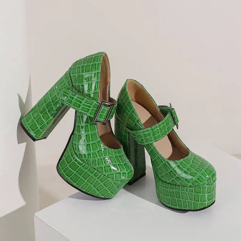 Funki Findz | Shoes | Women's Super-High Mary Jane Platforms