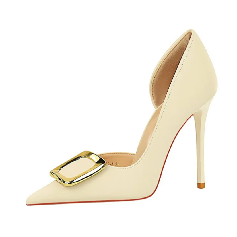 Funki Findz | Shoes | Women's Square Buckle Cut Out Pumps