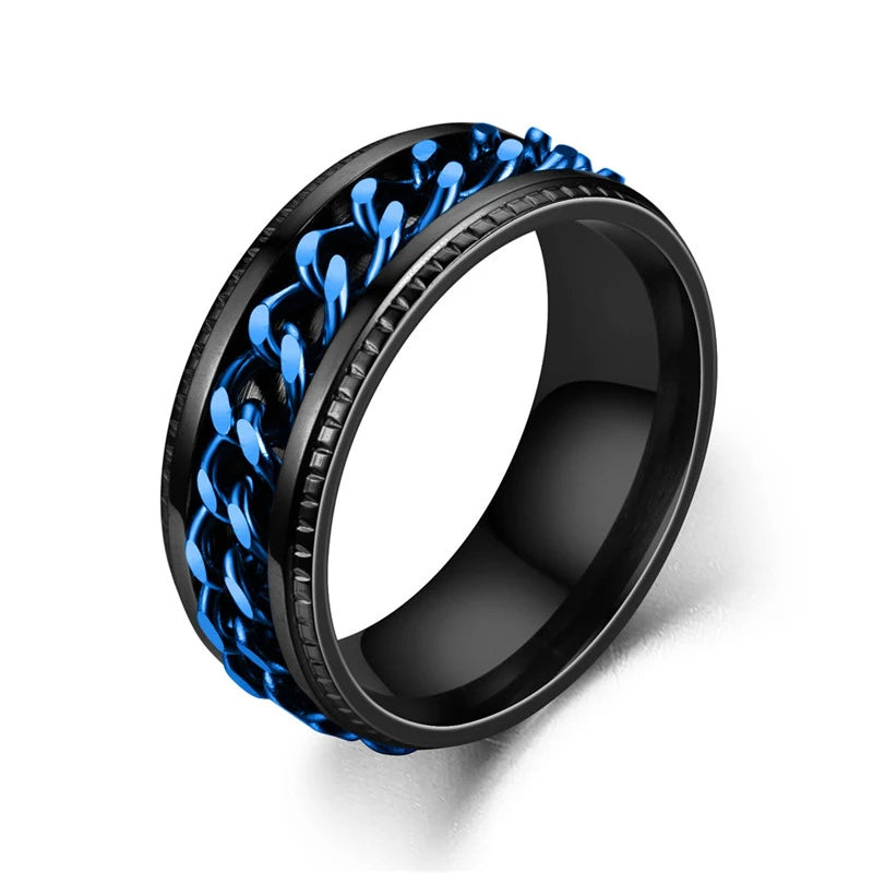 Funki Findz | Rings | Men's Moveable Ring | Titanium Steel Ring