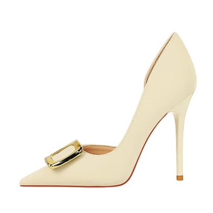 Funki Findz | Shoes | Women's Square Buckle Cut Out Pumps