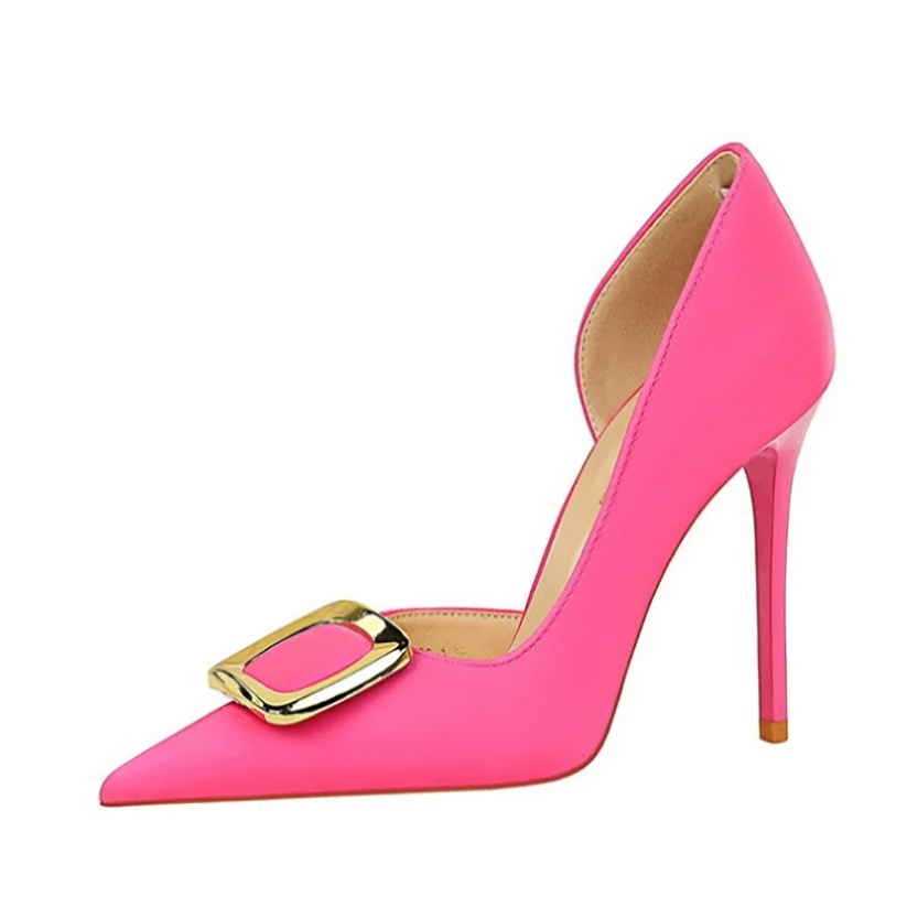 Funki Findz | Shoes | Women's Square Buckle Cut Out Pumps