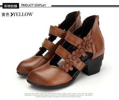 Funki Findz | Shoes | Women's Gothic Leather Low Heel Wedges
