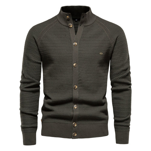 Funki Findz | Sweaters | Men's Mock Neck Buttoned Cardigans
