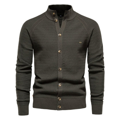 Funki Findz | Sweaters | Men's Mock Neck Buttoned Cardigans