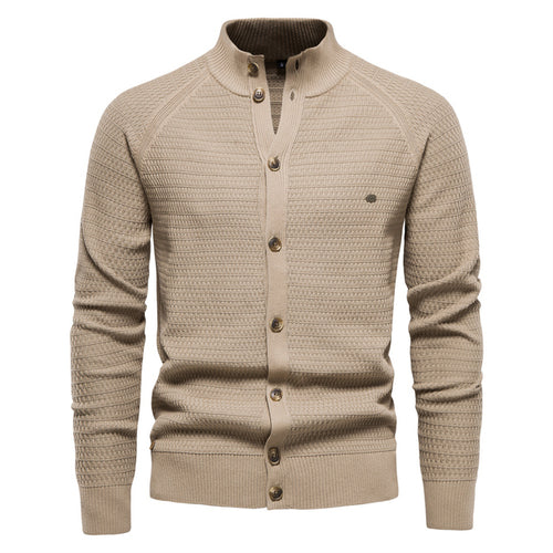 Funki Findz | Sweaters | Men's Mock Neck Buttoned Cardigans