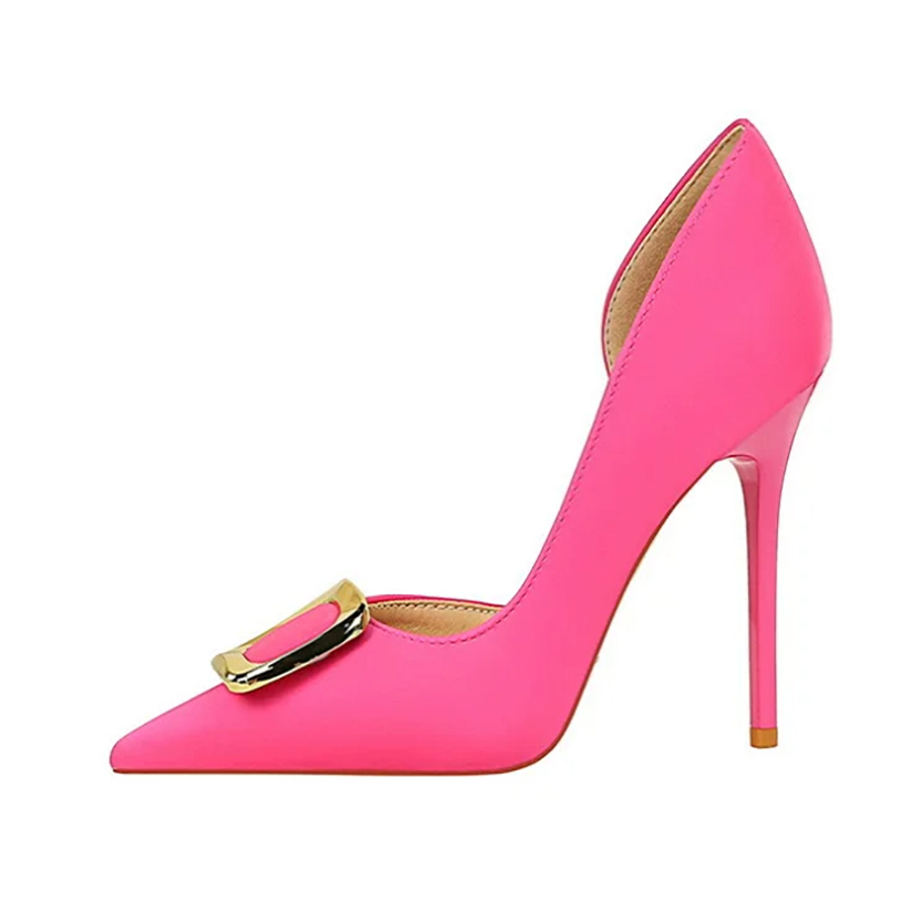 Funki Findz | Shoes | Women's Square Buckle Cut Out Pumps