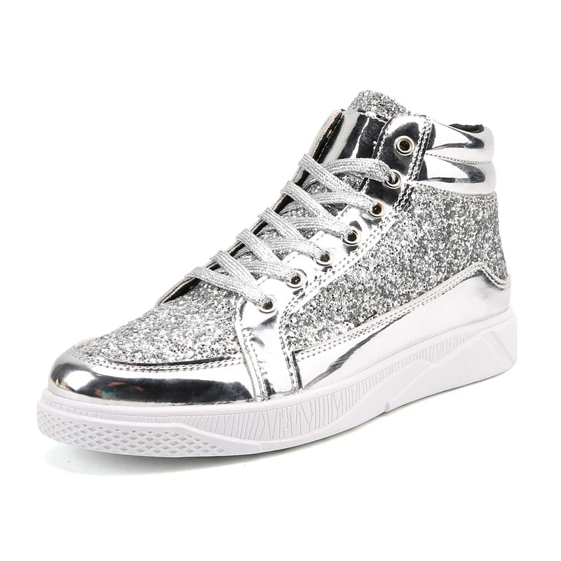 Funki Findz | Boots | Men's Women's Bling Lace Up Sneakers