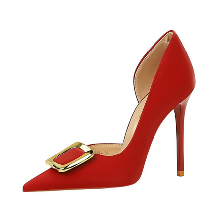 Funki Findz | Shoes | Women's Square Buckle Cut Out Pumps