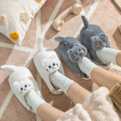 Funki Findz | Shoes | Women's Soft Cat Hug Slippers