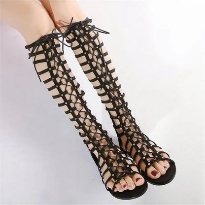 Funki Findz | Shoes | Women's Knee High Gladiator Sandals